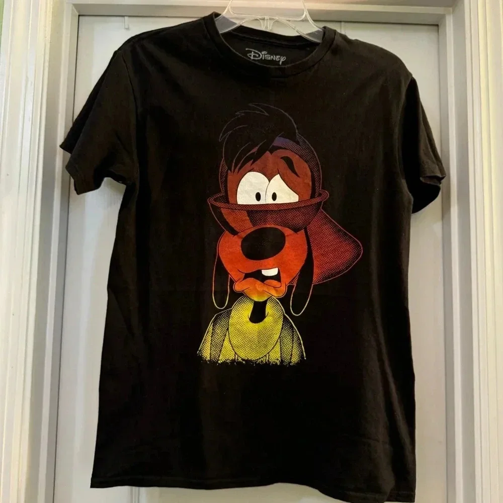 Disney Colorful Goofy Short Sleeve Tee Shirt